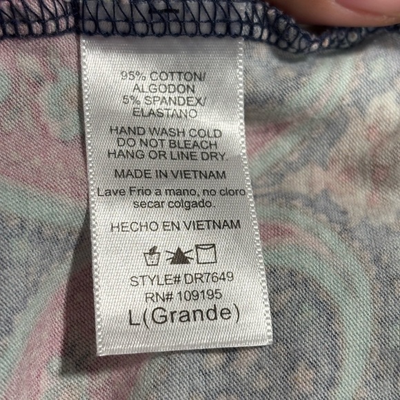 Annabelle Navy and Red Paisley Midi Dress - Picture 2 of 6